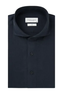 Heren overhemd lm casual blauw