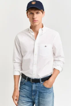 Heren overhemd lm casual wit