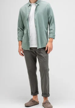 Heren overhemd lm casual groen