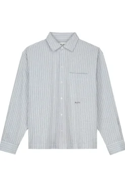 Heren overhemd lm casual blauw