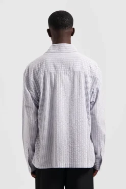 Heren overhemd lm casual blauw