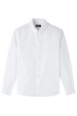 Heren overhemd lm casual wit