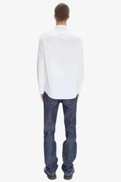 Heren overhemd lm casual wit