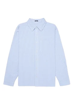 Heren overhemd lm casual blauw