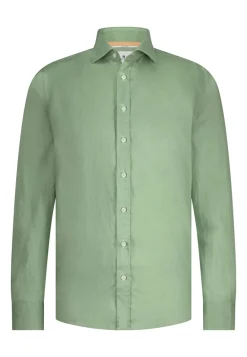 Heren overhemd lm casual groen