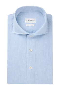 Heren overhemd lm casual blauw