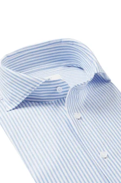 Heren overhemd lm casual blauw
