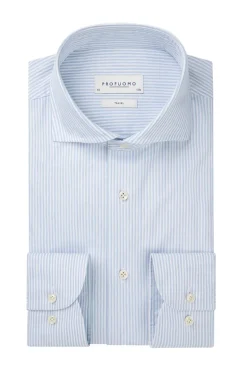 Heren overhemd lm casual blauw