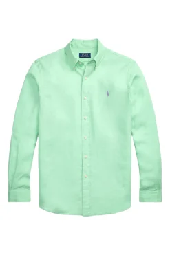 Heren overhemd lm casual groen