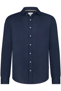 Heren overhemd lm casual blauw