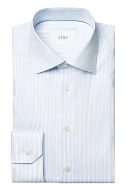 Heren overhemd lm dressual blauw