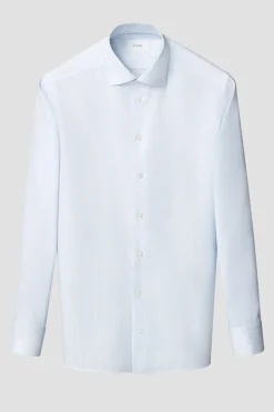 Heren overhemd lm dressual blauw