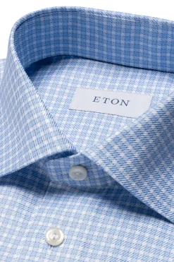 Heren overhemd lm dressual blauw