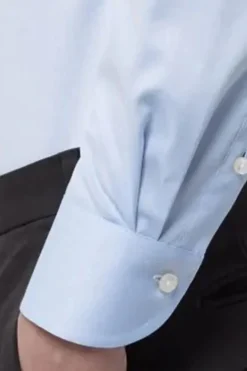 Heren overhemd lm dressual blauw