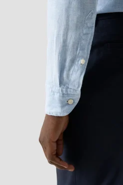 Heren overhemd lm dressual blauw