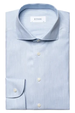 Heren overhemd lm dressual blauw