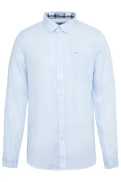Heren overhemd lm dressual blauw