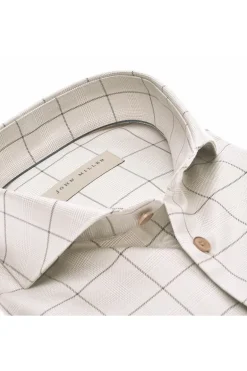 Heren overhemd lm dressual bruin