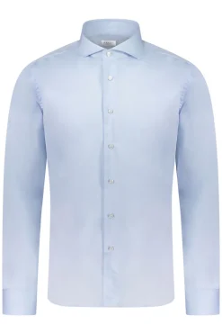 Heren overhemd lm dressual blauw
