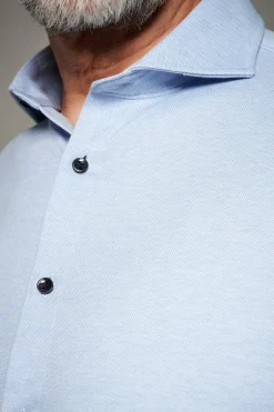 Heren overhemd lm dressual blauw