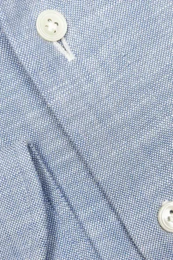 Heren overhemd lm dressual blauw