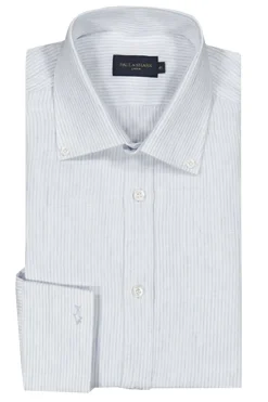 Heren overhemd lm dressual blauw