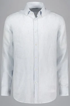 Heren overhemd lm dressual blauw