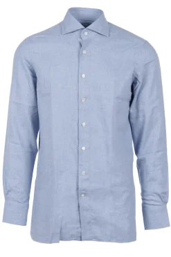 Heren overhemd lm dressual blauw