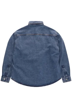 Heren overshirt blauw