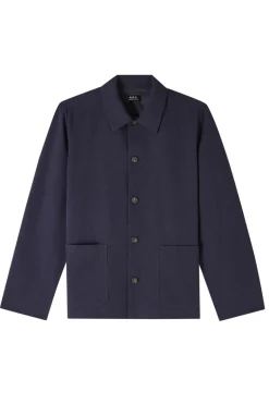 Heren overshirt blauw