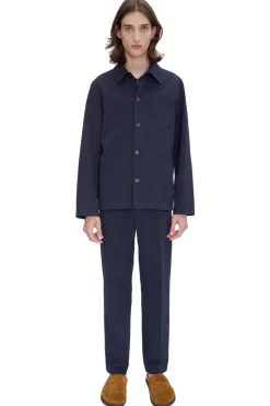 Heren overshirt blauw