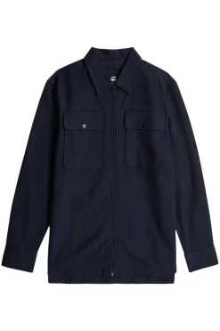 Heren overshirt blauw