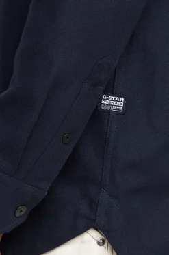 Heren overshirt blauw
