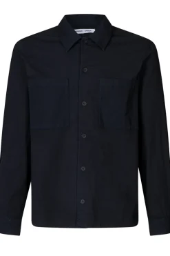 Heren overshirt blauw