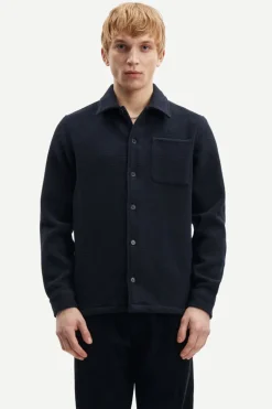 Heren overshirt blauw