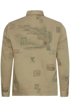 Heren overshirt bruin
