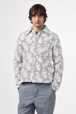 Heren overshirt ecru
