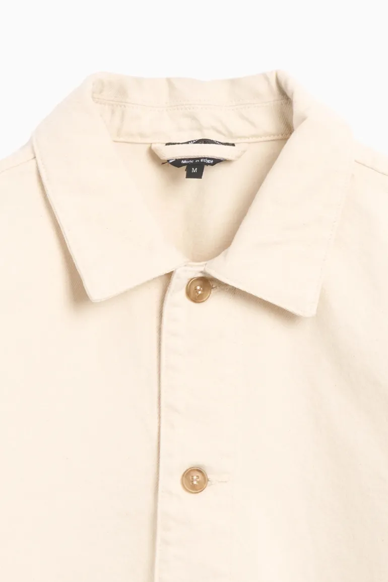 Heren overshirt ecru
