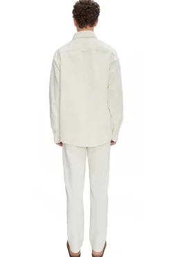 Heren overshirt ecru