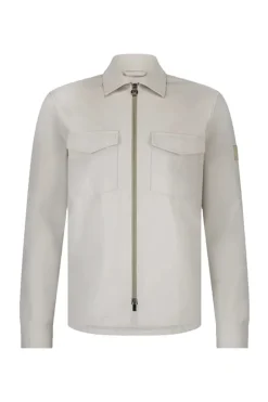 Heren overshirt grijs