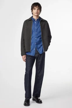 Heren overshirt groen