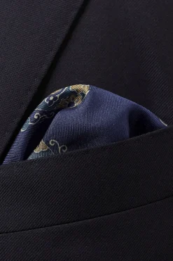 Heren pochet blauw