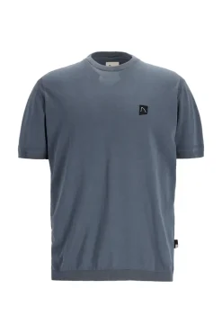 Heren polo korte mouw blauw
