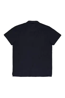 Heren polo korte mouw blauw