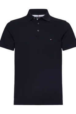 Heren polo korte mouw blauw