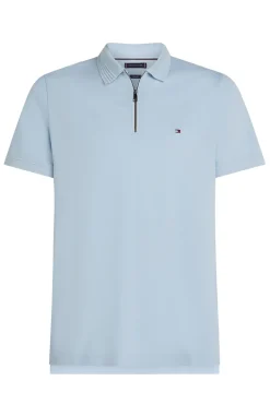Heren polo korte mouw blauw