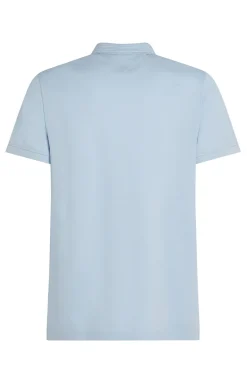 Heren polo korte mouw blauw