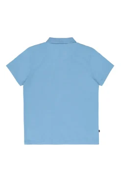 Heren polo korte mouw blauw