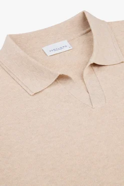 Heren polo korte mouw bruin
