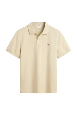 Heren polo korte mouw bruin